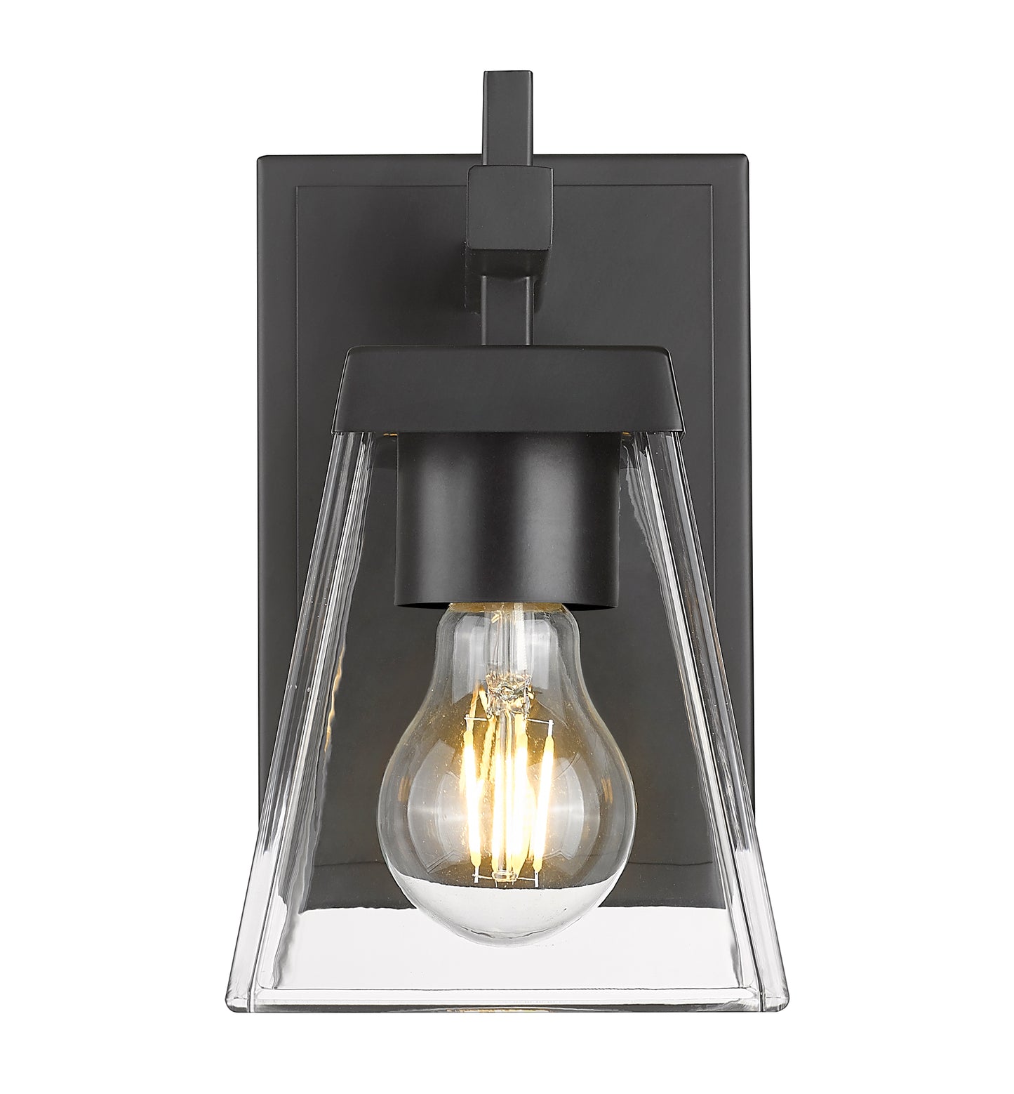 819-1S-MB - Lauren 1 Light Wall 8" Sconce - Matte Black