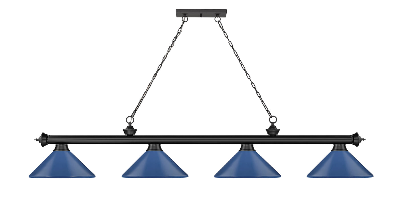 2306-4MB-MNB - Cordon 4 Light 82" Billiard - Matte Black