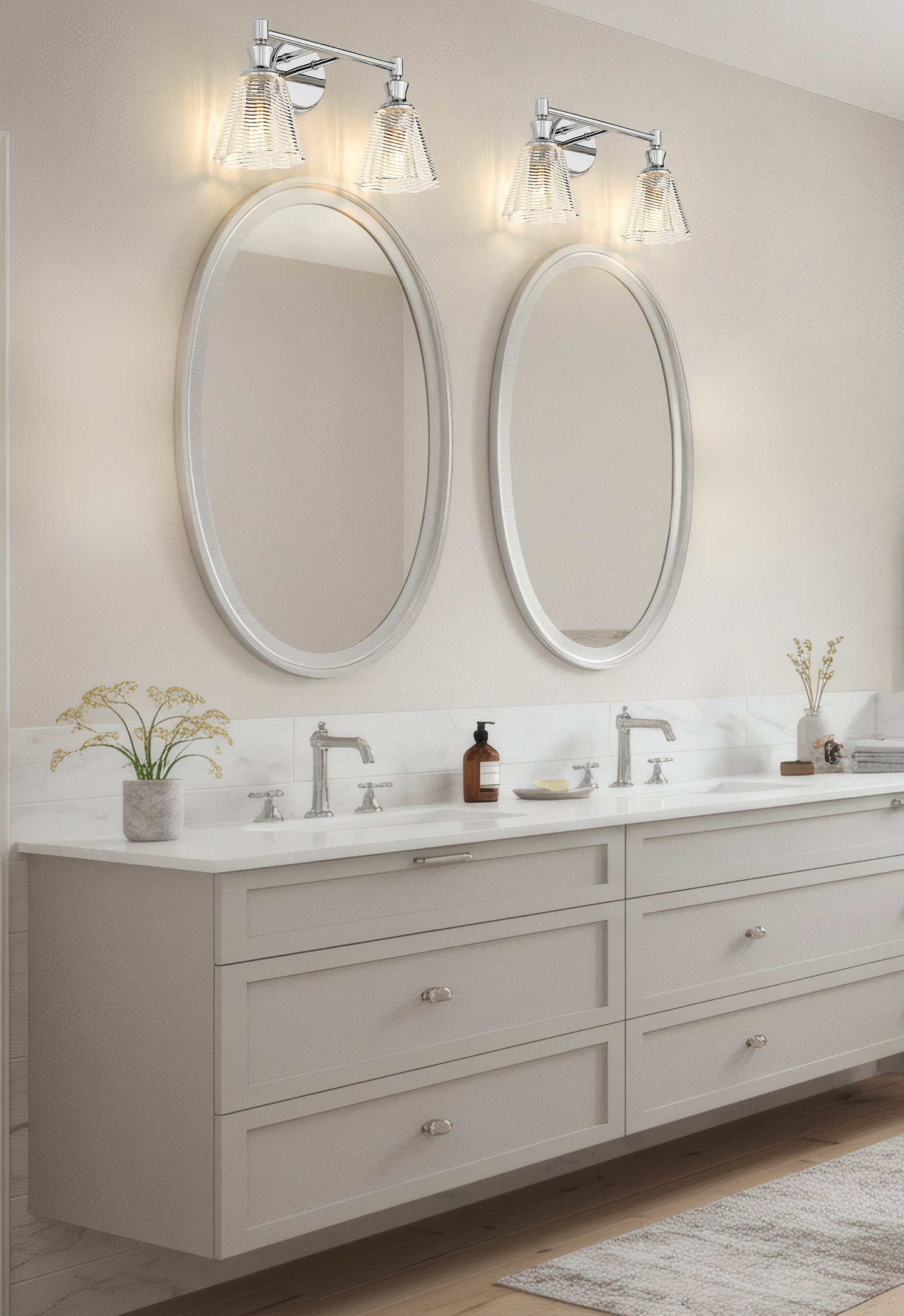 7704-2V-CH - Auden 2 Light 18" Vanity - Chrome