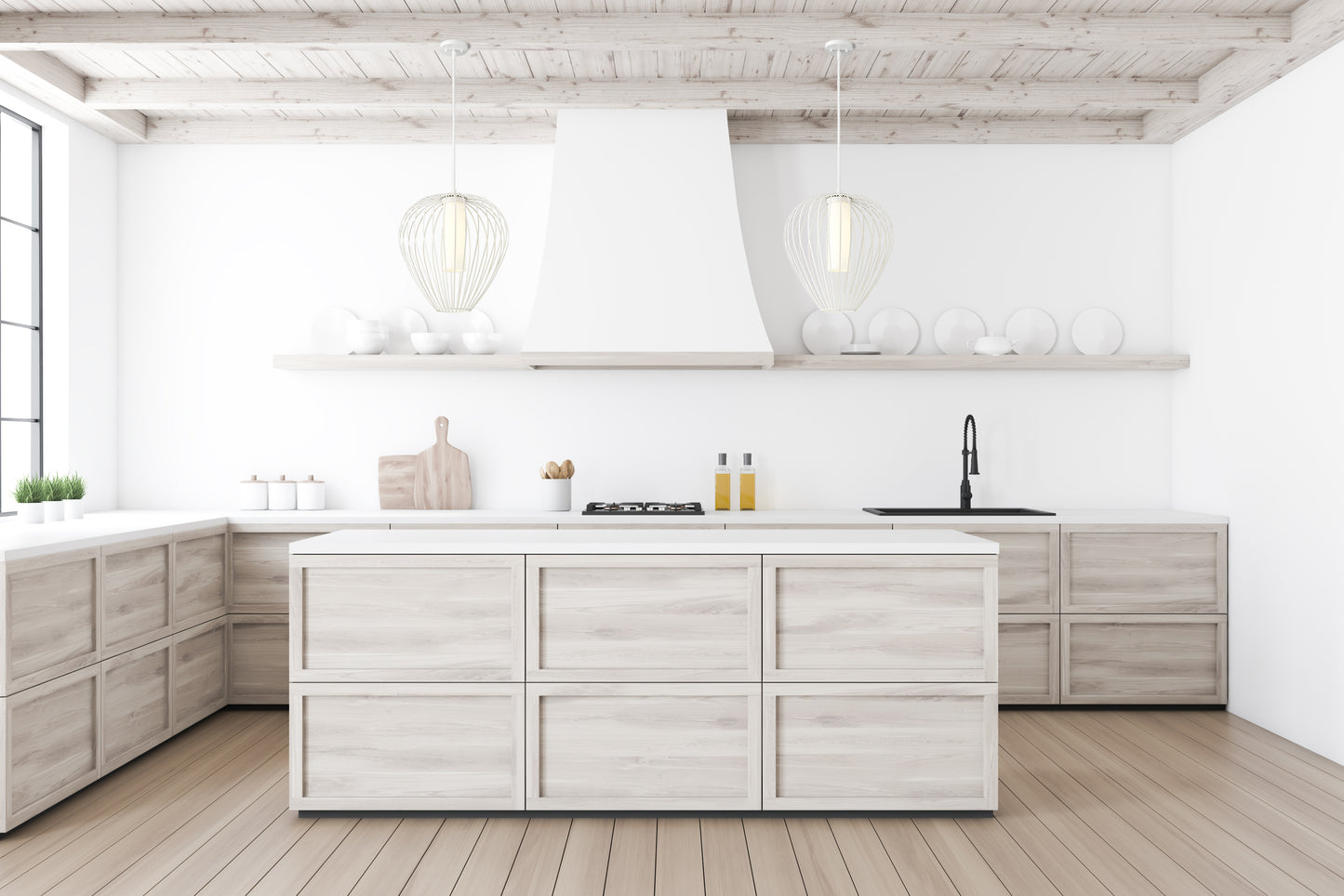 7507-18TW - Savanti 1 Light 18" Pendant - Tundra White