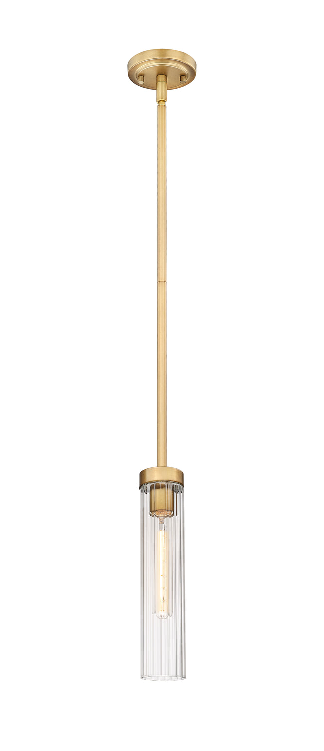 740P-ROD-RB - Beau 1 Light 5" Pendant - Rubbed Brass