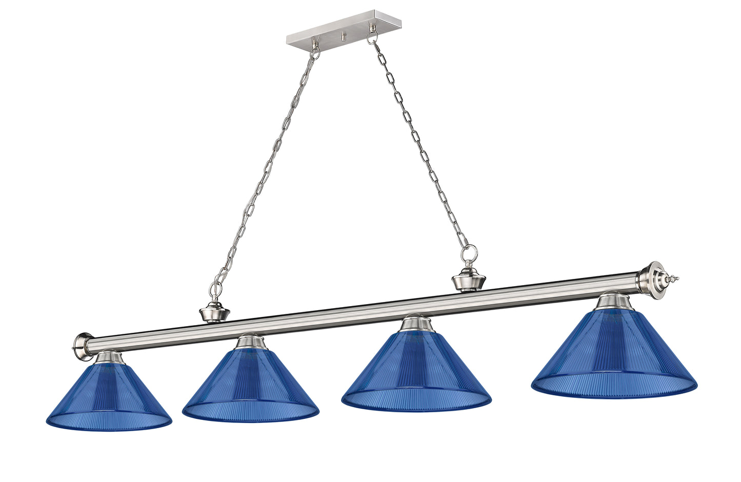 2306-4BN-ARDB - Cordon 4 Light 81" Billiard - Brushed Nickel