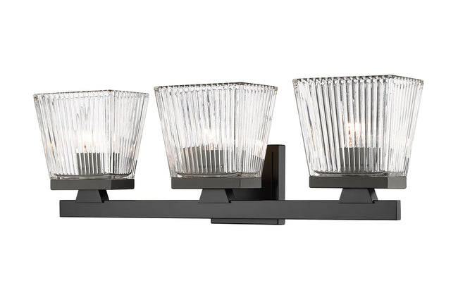1936-3V-MB - Astor 3 Light 23" Vanity - Matte Black