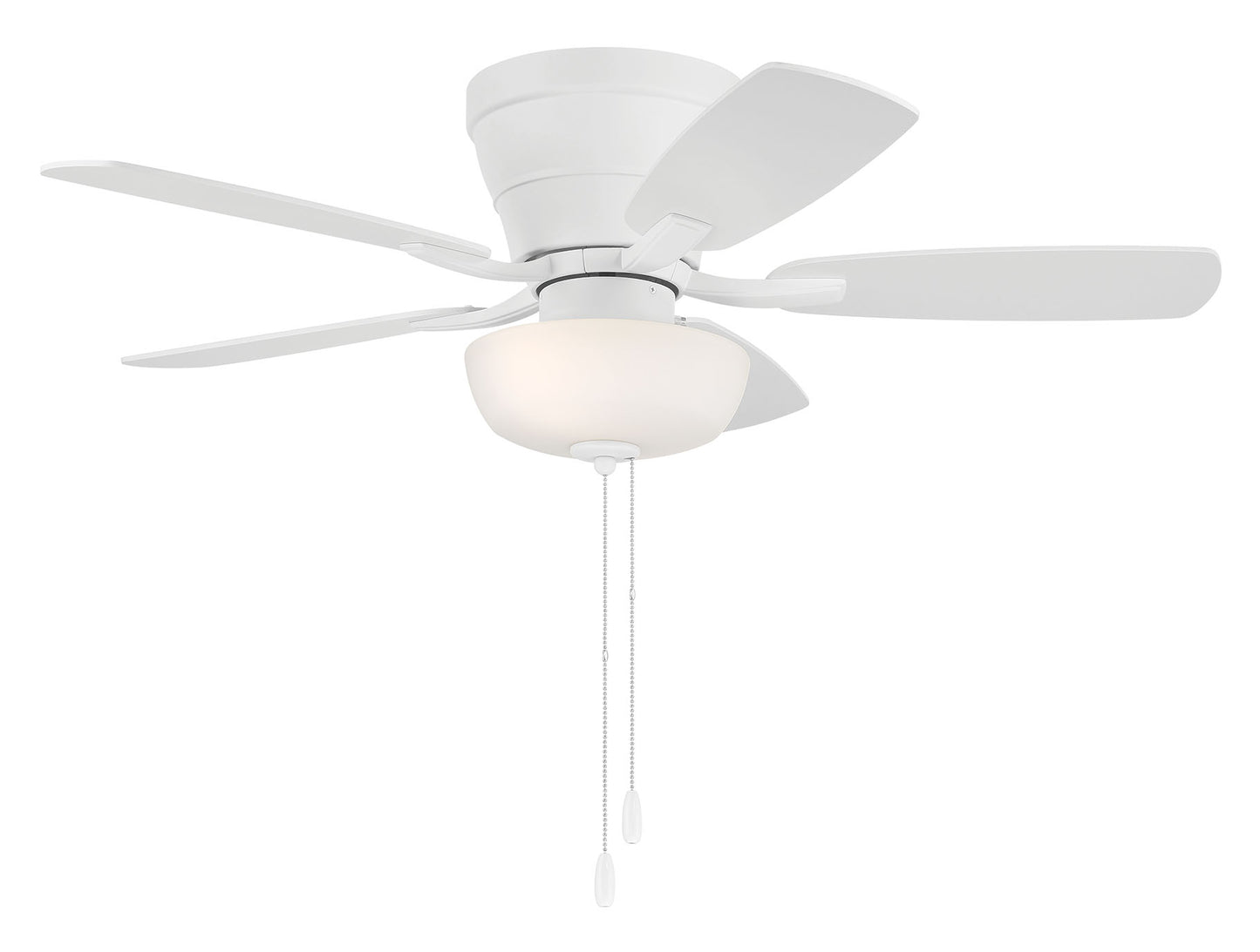 WHL42W5C1 - Wheeler 42 2-Light Bowl 42" 5 Blade Ceiling Fan with Light Kit - White