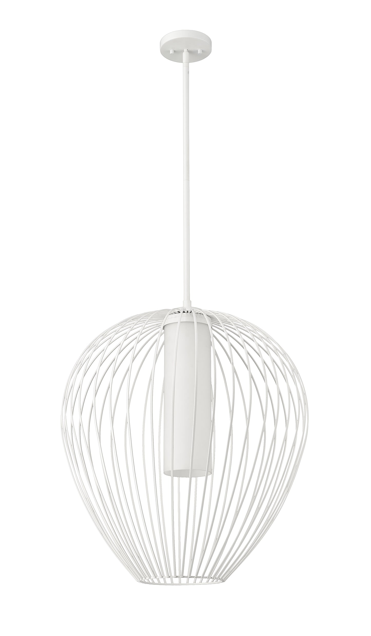 7507-22TW - Savanti 1 Light 22" Pendant - Tundra White