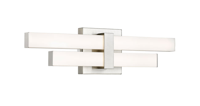 1008-18W-BN-LED - Zane 2 Light 18" Vanity - Brushed Nickel