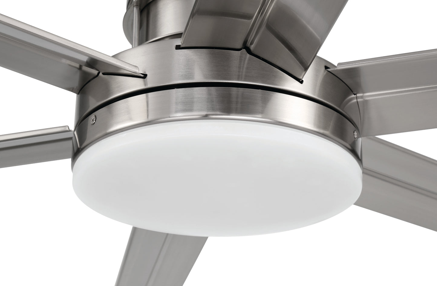 MND80BNK6 - Mondo 80 80" 6 Blade Ceiling Fan with Light Kit - Brushed Nickel
