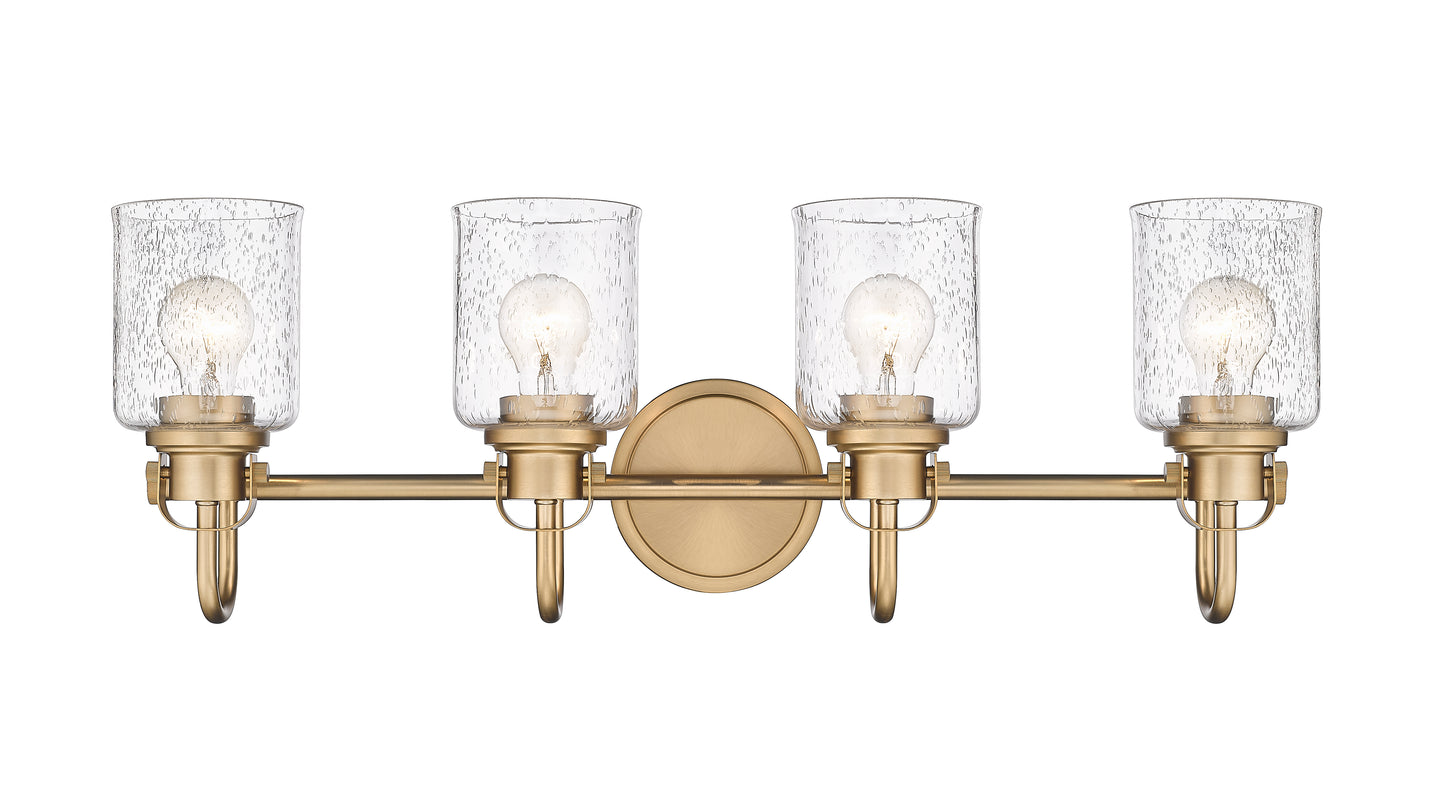 340-4V-HG - Kinsley 4 Light 28" Vanity - Heirloom Gold