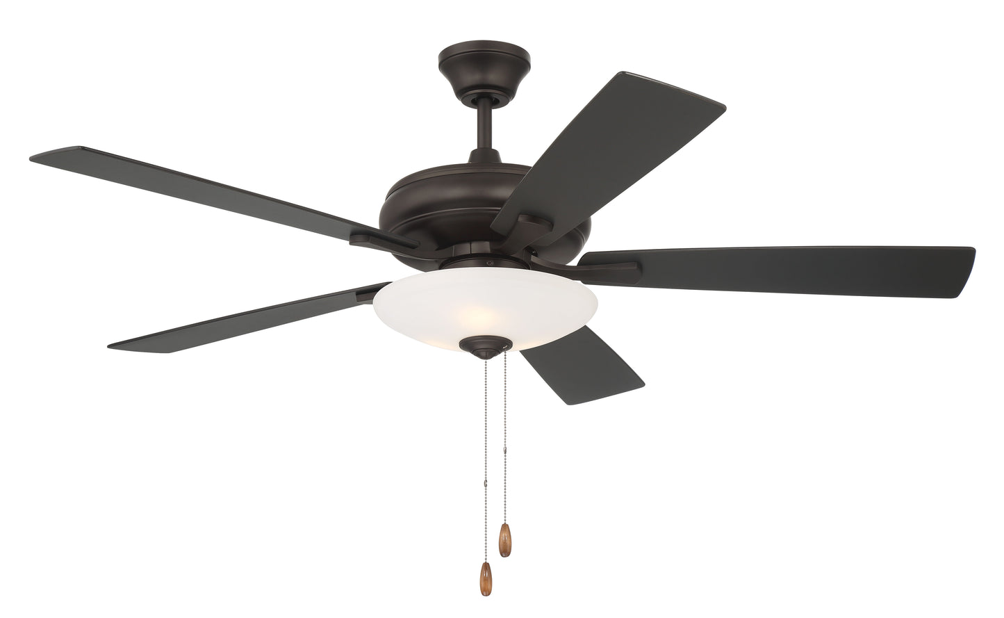 ECF111ESP5-ESPWLN - Eos 3 Light Bowl 52" 5 Blade Ceiling Fan with Light Kit - Espresso