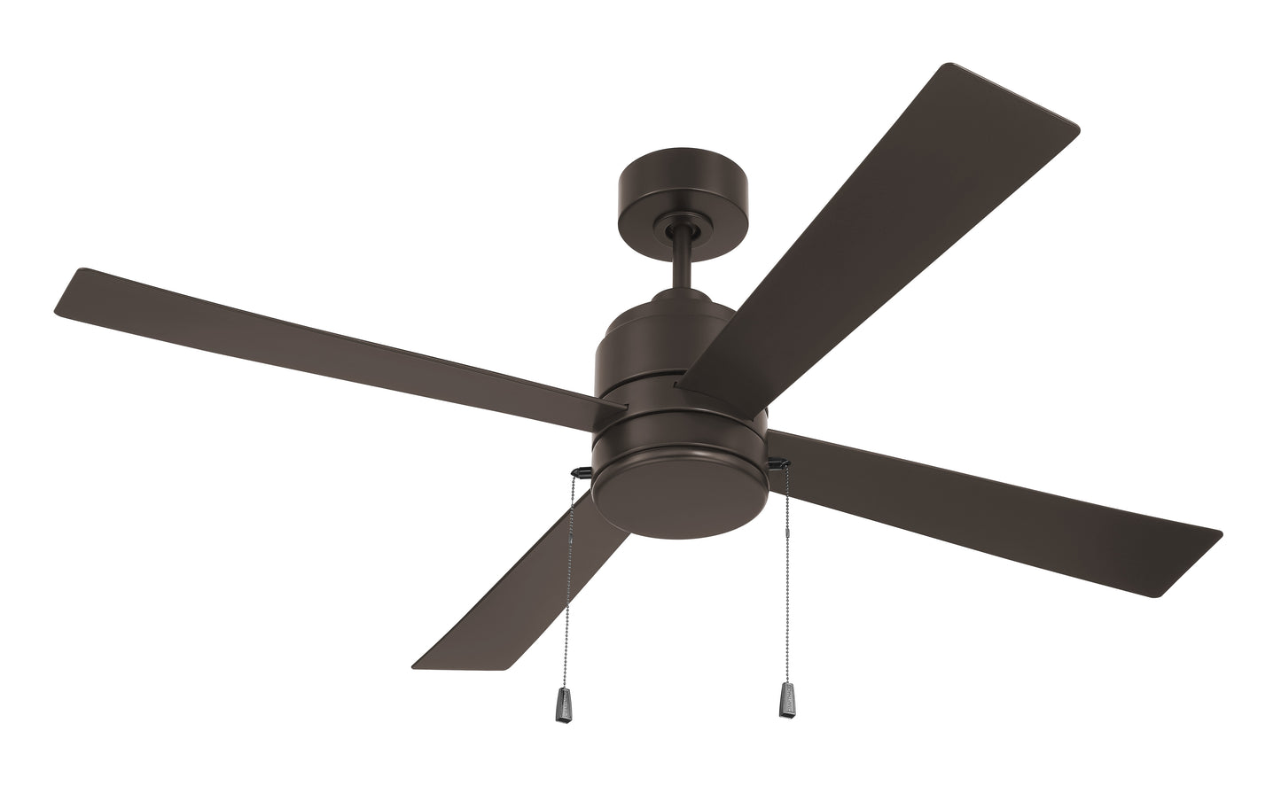 OMCY52CBZ4-PC - Outdoor McCoy 52 4 Blade with Pull Chains 52" 4 Blade Indoor Outdoor Ceiling Fan with Light Kit - Classic Bronze