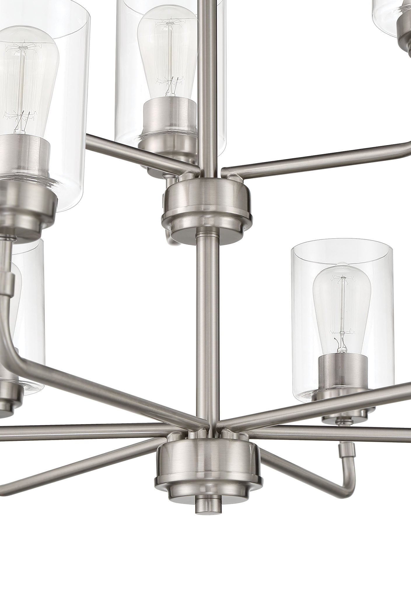 56029-BNK - Stowe 9 Light 30" Wide Chandelier - Brushed Nickel