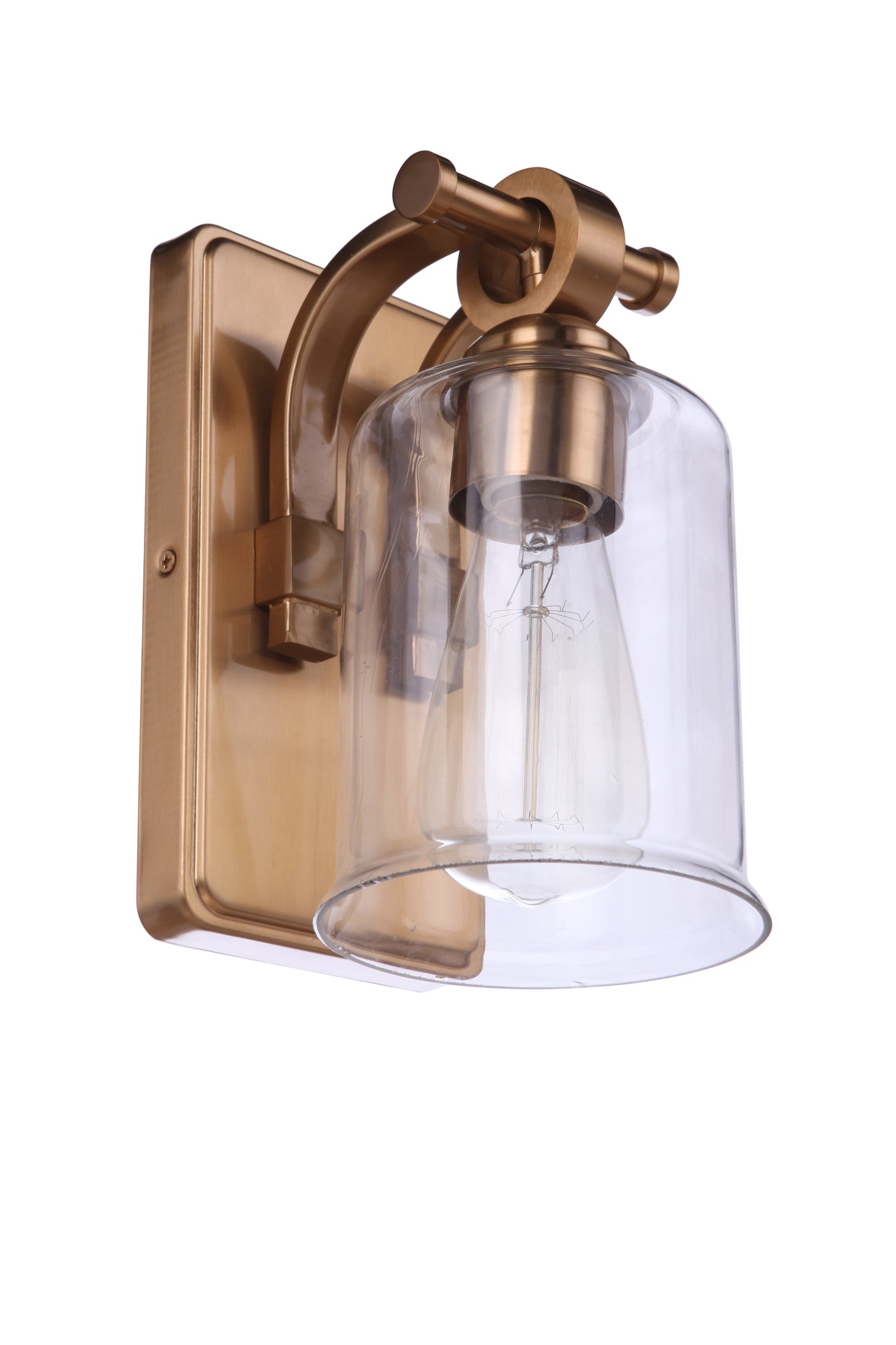 56401-SB - Romero 1 Light 8.88" High Wall Sconce - Satin Brass