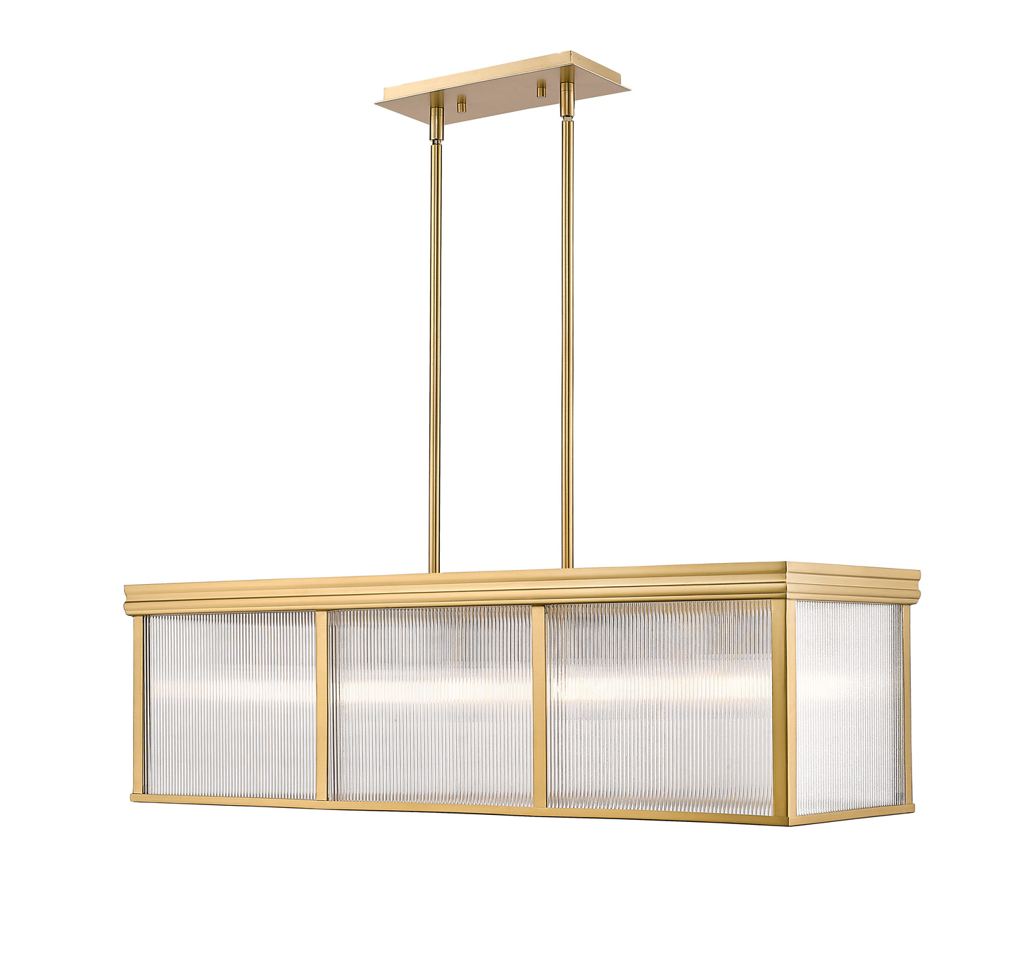 7504-42L-MGLD - Carnaby 10 Light 12" Pendant - Modern Gold