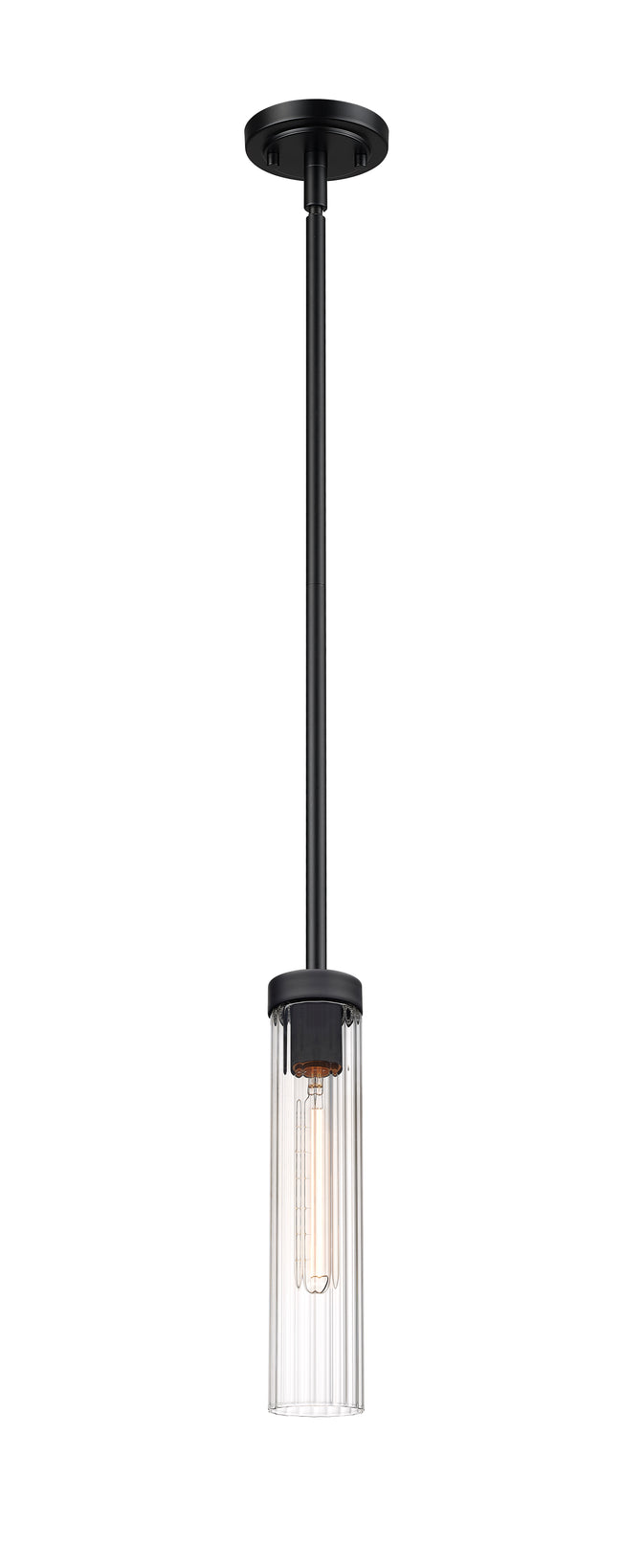 740P-ROD-MB - Beau 1 Light 5" Pendant - Matte Black