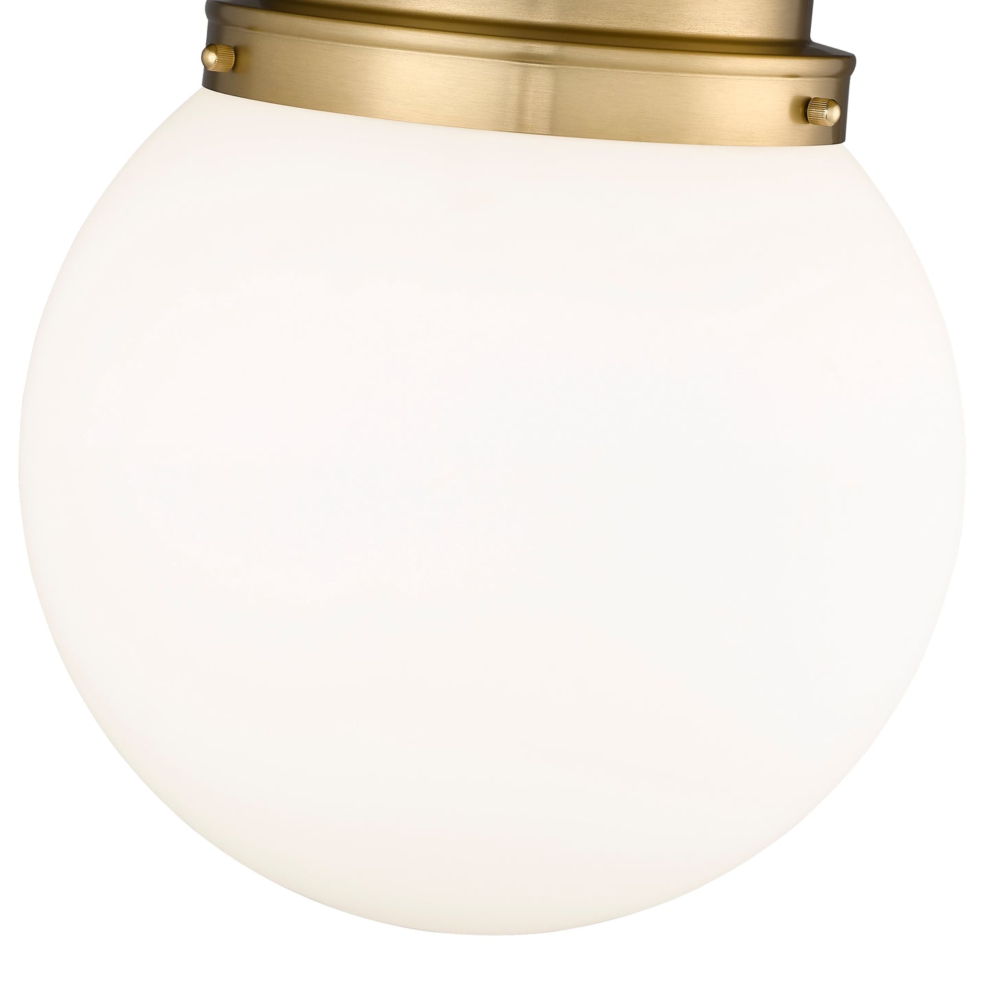 7505F13-HBR - Calhoun 1 Light Flush 13" Mount - Heritage Brass