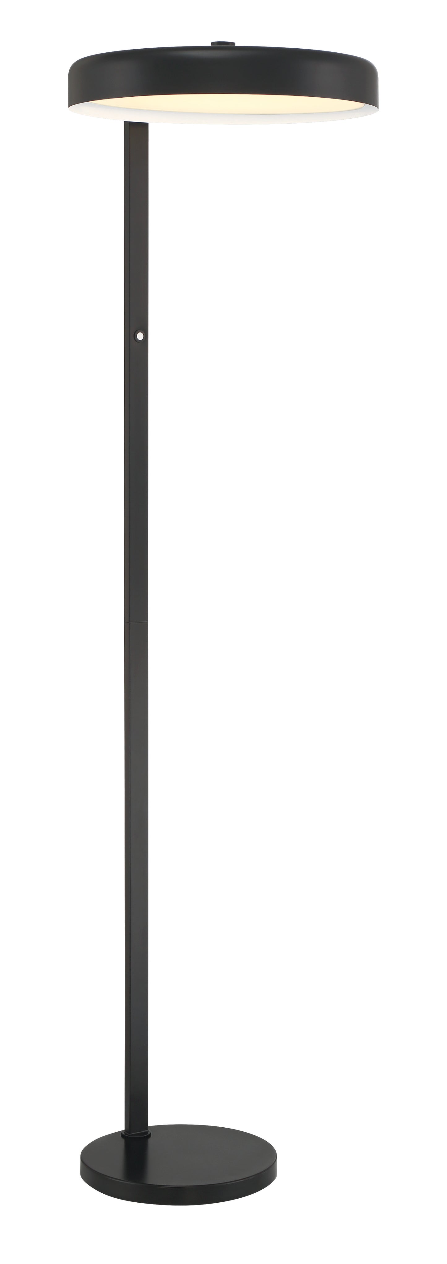 87025FB-F - Keeva 1 Light 57" High Floor Lamp - Flat Black