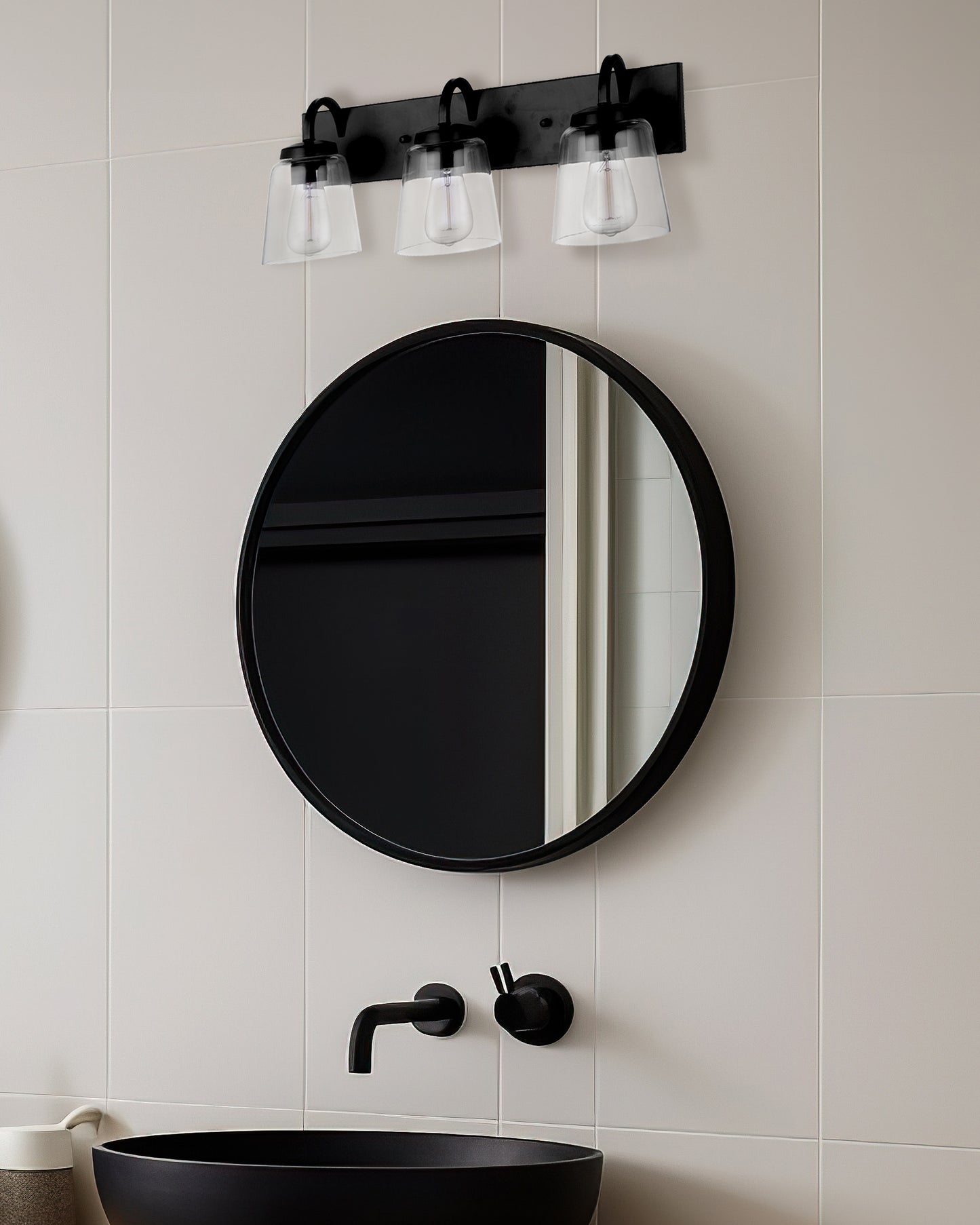 16323FB3 - Elsa 3 Light 22" Wide Vanity Light - Flat Black
