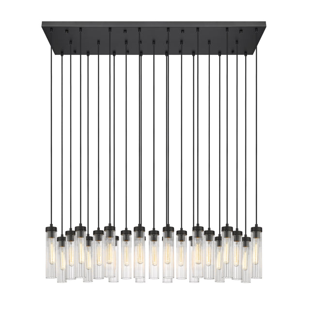 740P-23L-MB - Beau 23 Light Linear 54" Chandelier - Matte Black