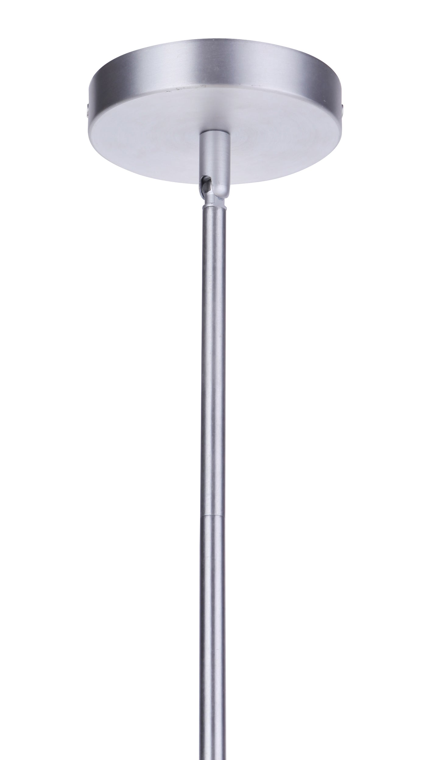 ZA3511-SA - Sivo 1 Light 6.75" Wide Outdoor Pendant - Satin Aluminum