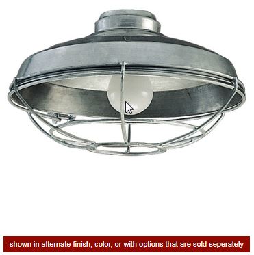 LK984AG - Wire Cage No Glass w/1x 18w CFL- AG