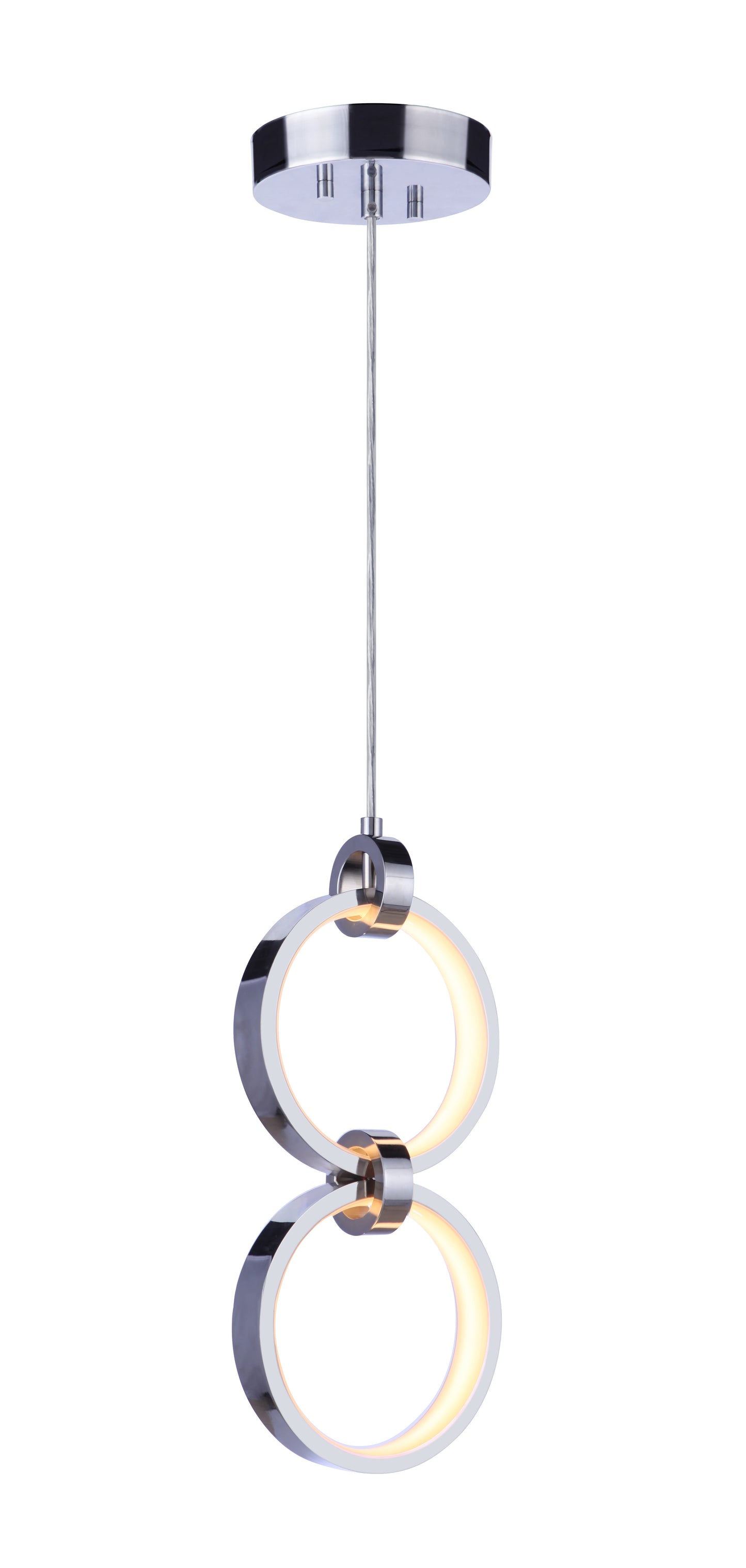 59392-CH-LED - Context 2 Light 5.13" Wide Pendant - Chrome