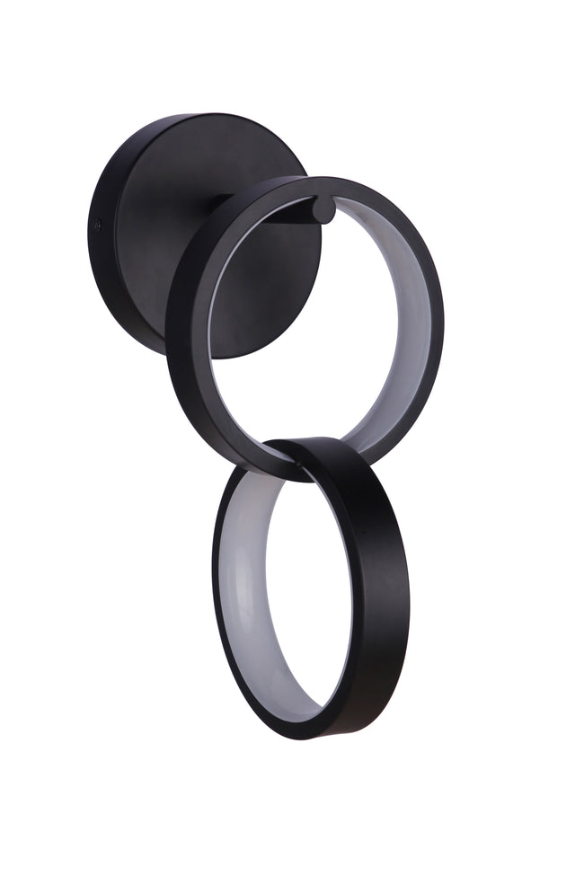 59362-FB-LED - Context 2 Light 13.25" High Wall Sconce - Flat Black