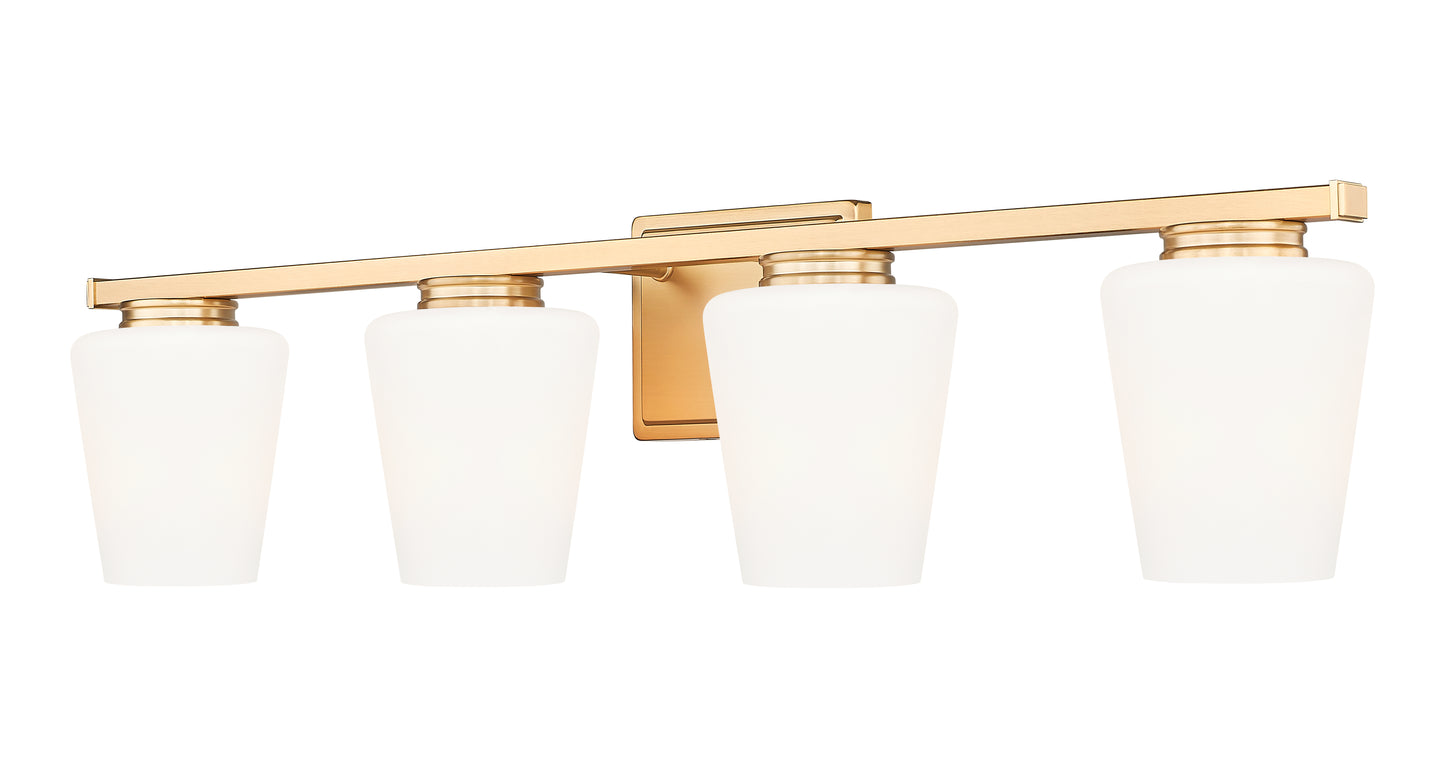 7703-4V-MGLD - Nextra 4 Light 32" Vanity - Modern Gold