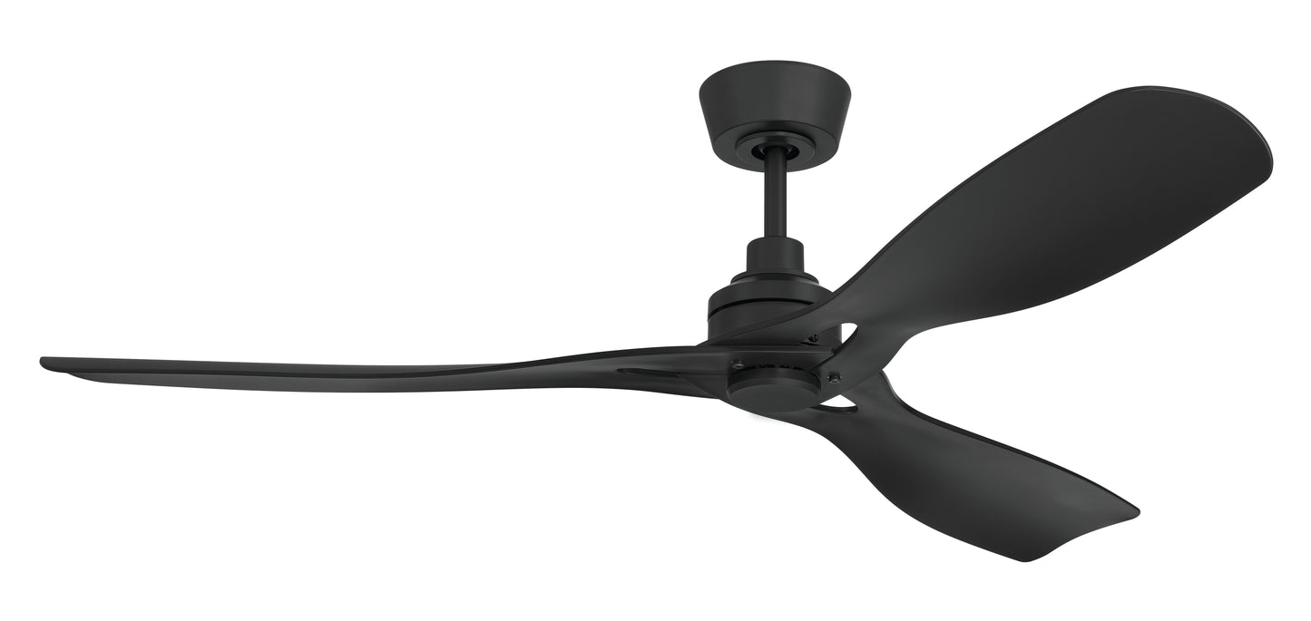 AMG52FB3 - Amigo 52" 3 Blade Indoor Outdoor Ceiling Fan with Light Kit - Flat Black