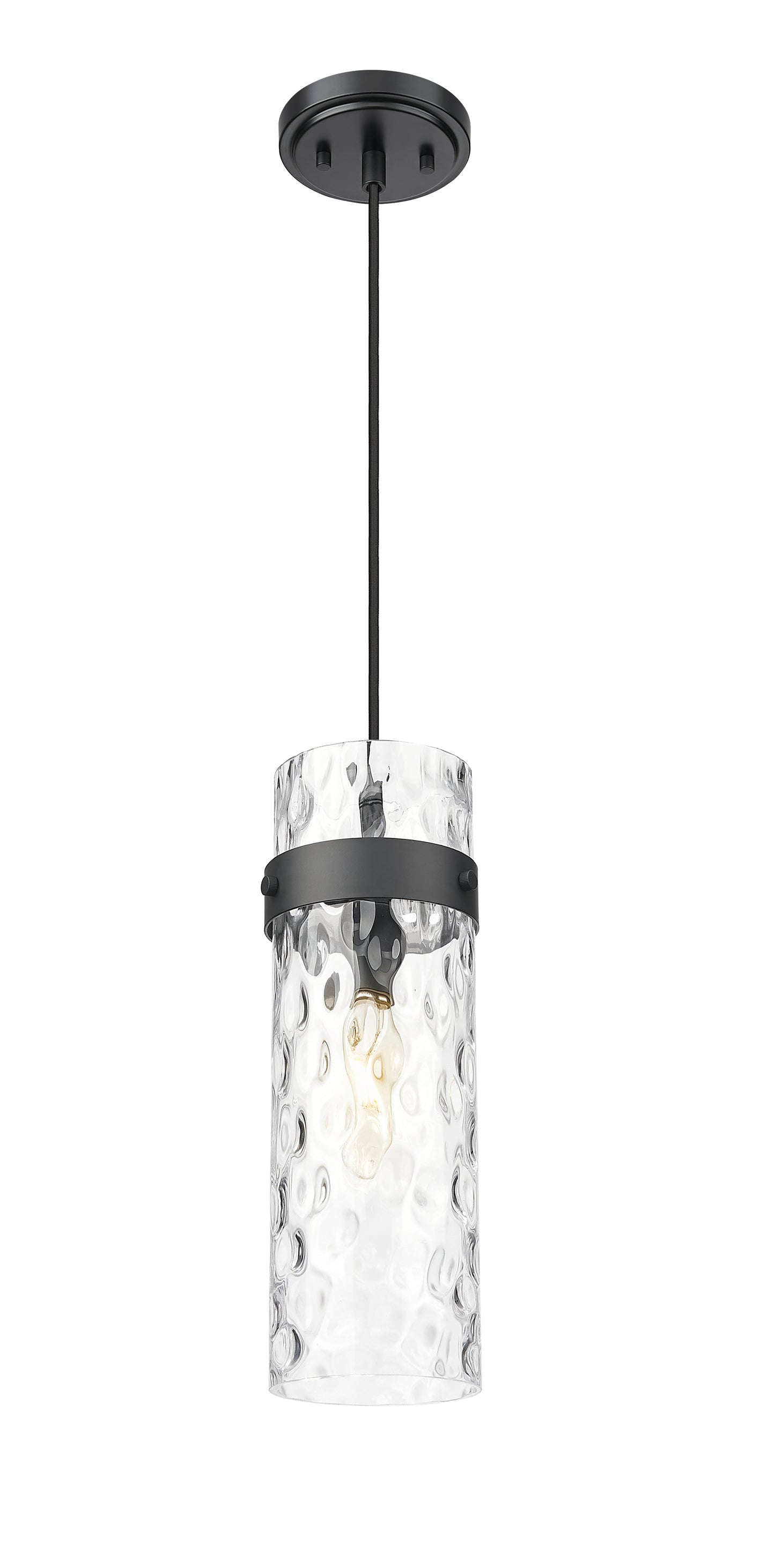 7002P5-MB - Fontaine 1 Light 6" Pendant - Matte Black