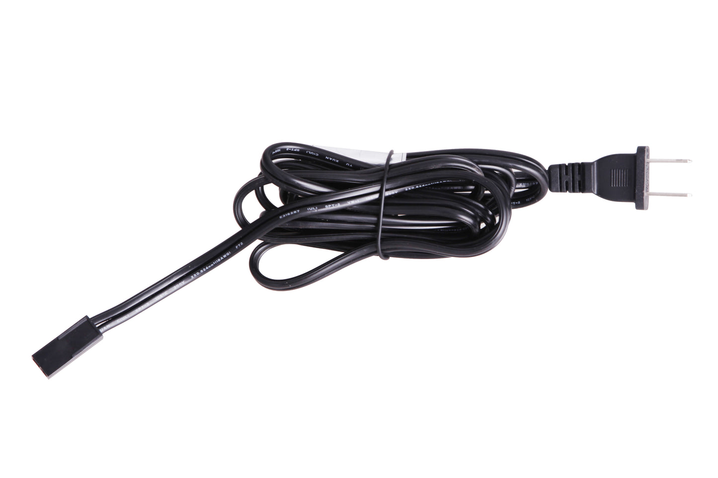 CPK11-PG6-BLK - Under Cabinet Puck 1" Wide Power Cord with Plug - Black