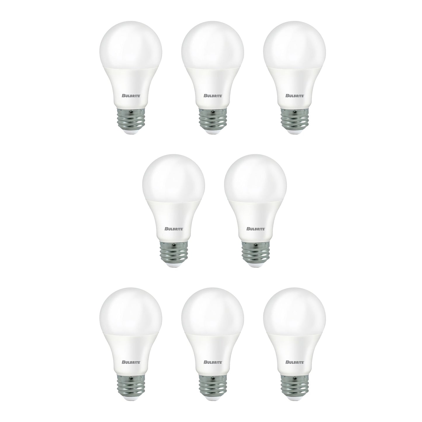 774232 - Frost A19 LED Light Bulb - 9 Watt - 4000K - 8 Pack