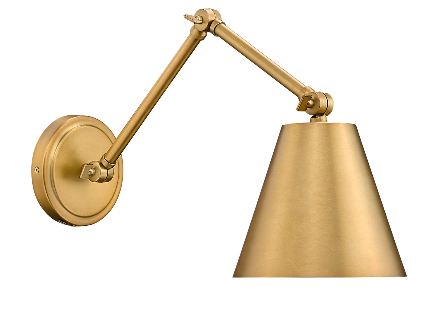 347S-RB - Regent 1 Light Wall 8" Sconce - Rubbed Brass