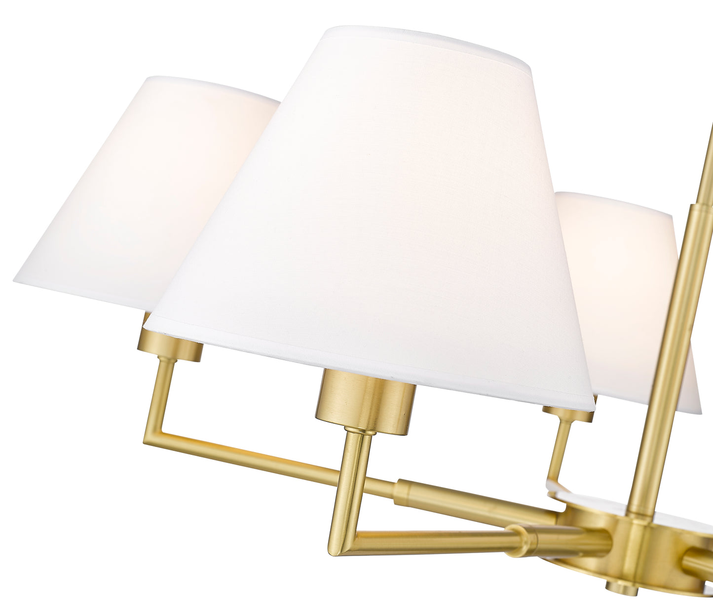 744-34R-LG - Leila 5 Light 34" Chandelier - Luxe Gold