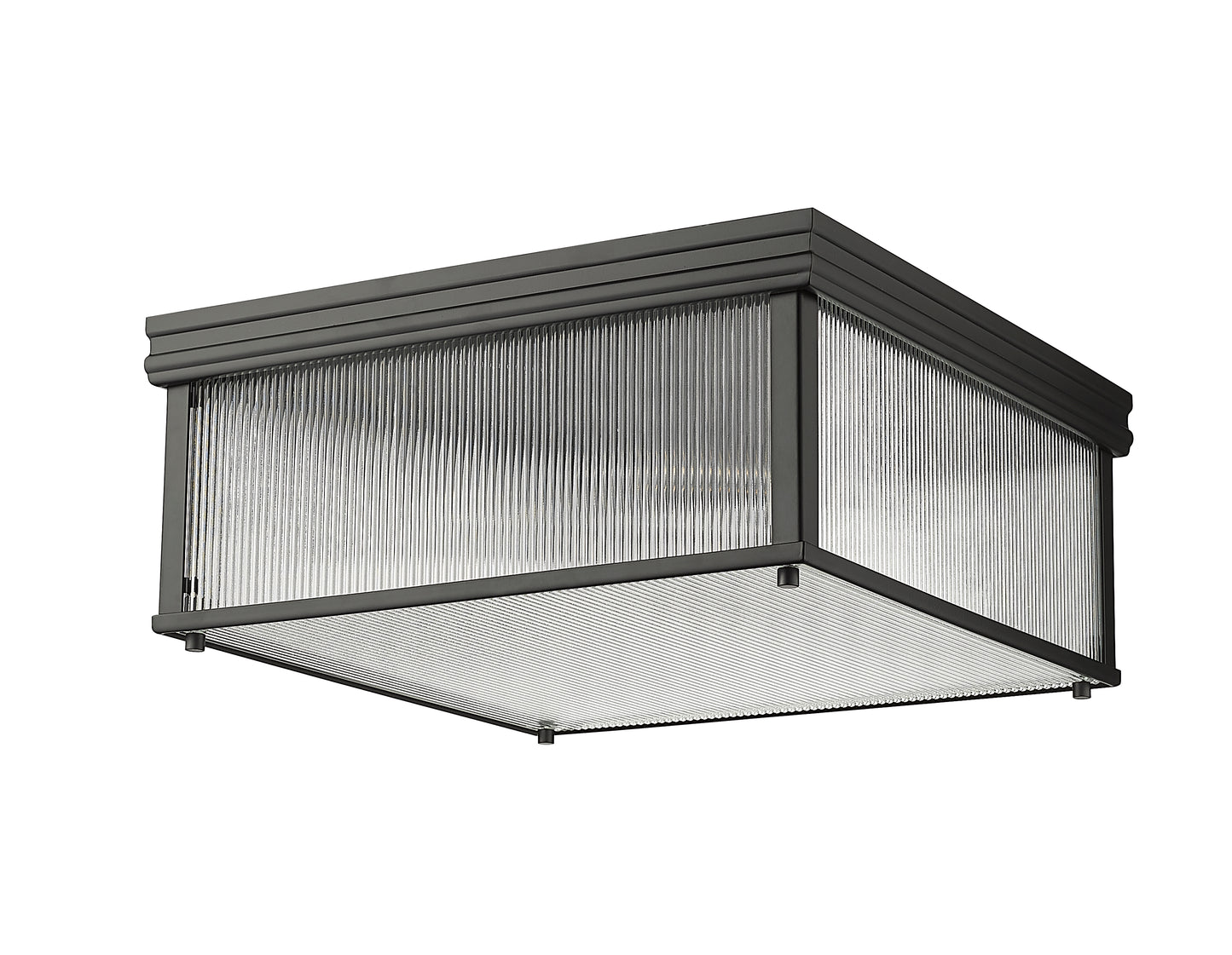 7504FS18-MB - Carnaby 4 Light Flush 18" Mount - Matte Black