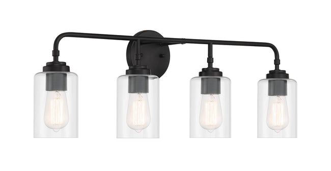 56004-FB - Stowe 4 Light 31" Wide Vanity Light - Flat Black