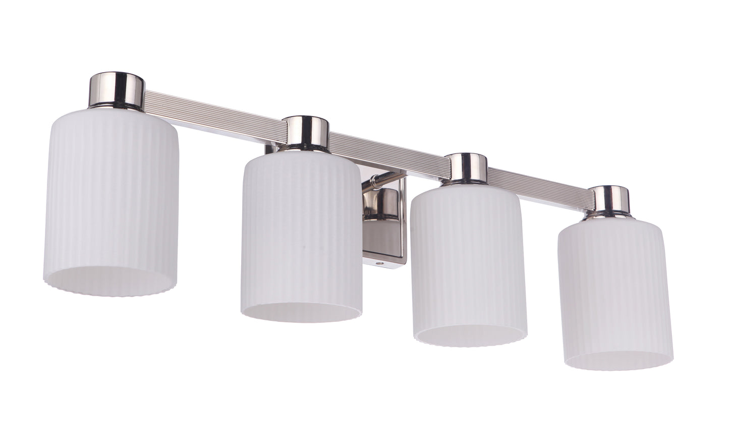 12928PLN4 - Bretton 4 Light 28" Wide Vanity Light - Polished Nickel
