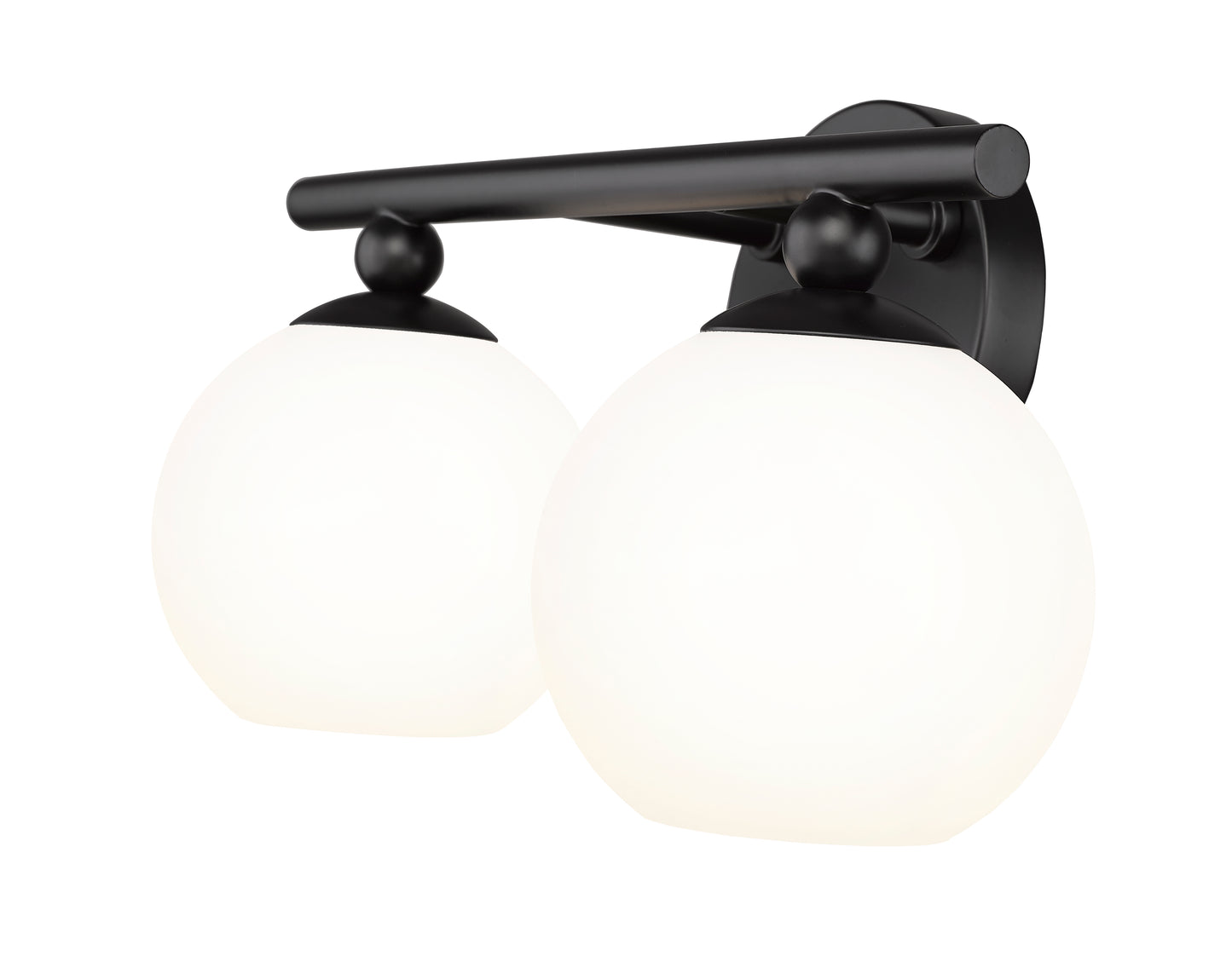 1100-2V-MB - Neoma 2 Light 14" Vanity - Matte Black