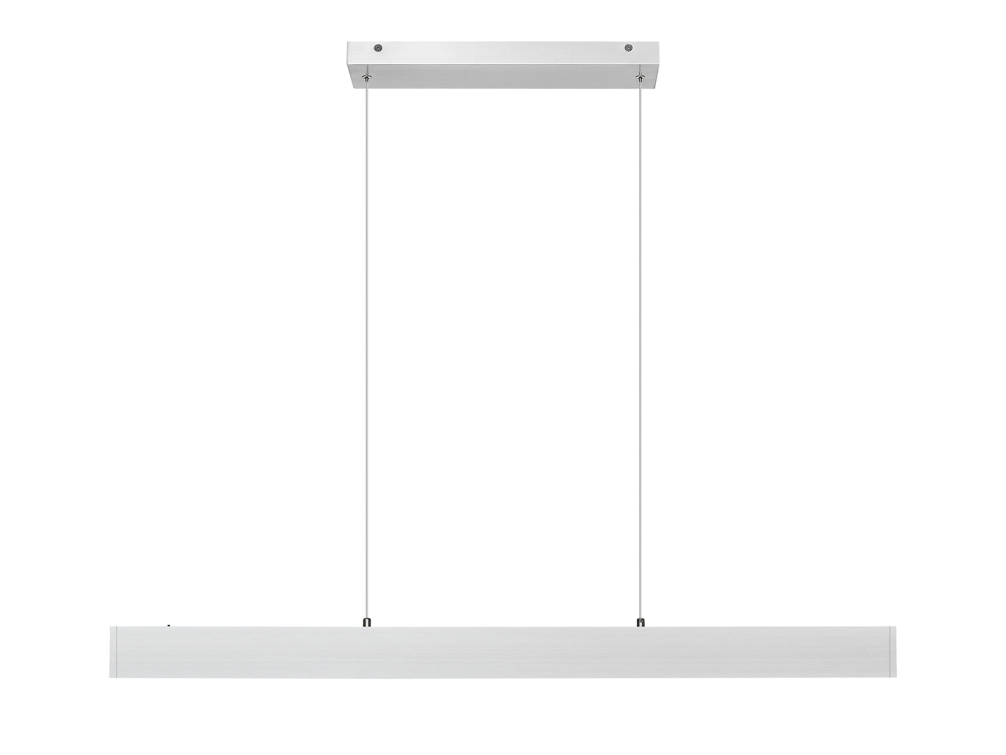 1016-45L-BN-LED - Hudson 1 Light Linear 45" Chandelier - Brushed Nickel