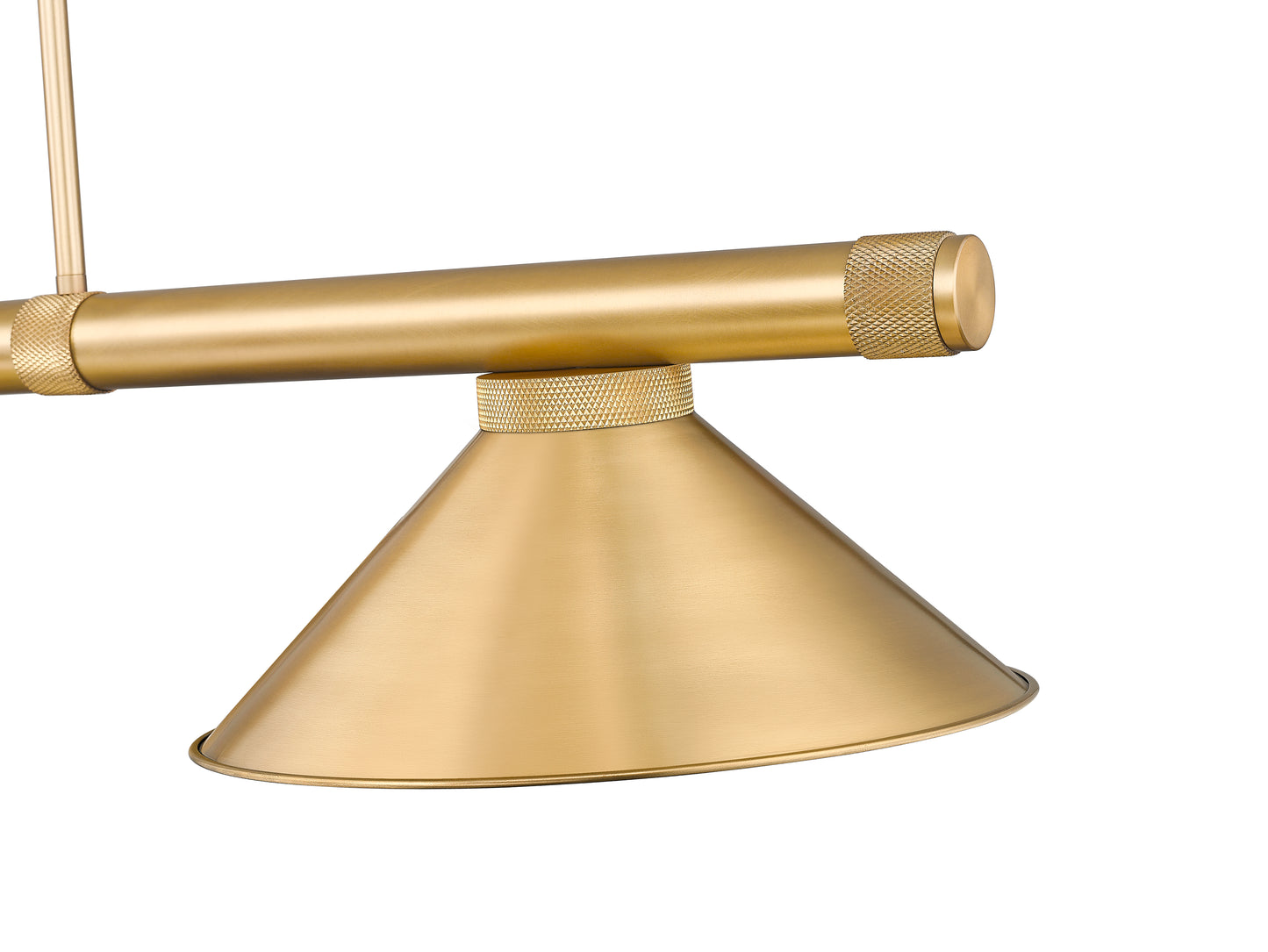 3050-3RB-RB15 - Vanguard 3 Light 58" Billiard - Rubbed Brass