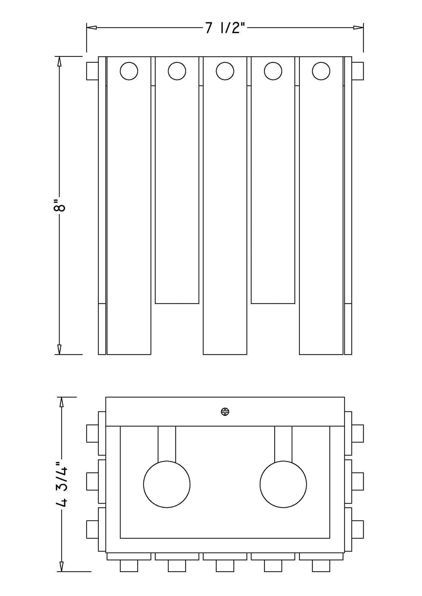 345-2S-RB - Viviana 2 Light Wall 8" Sconce - Rubbed Brass