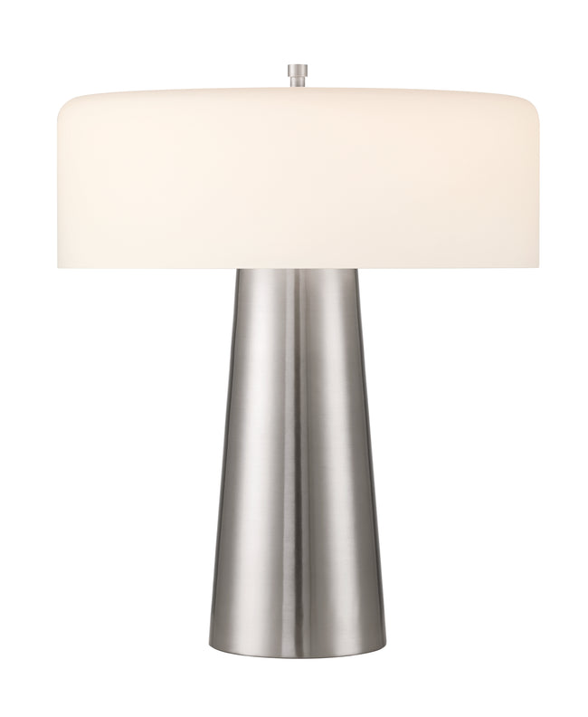 87001BNK-T - 1 Light 18" High Table Lamp - Brushed Nickel