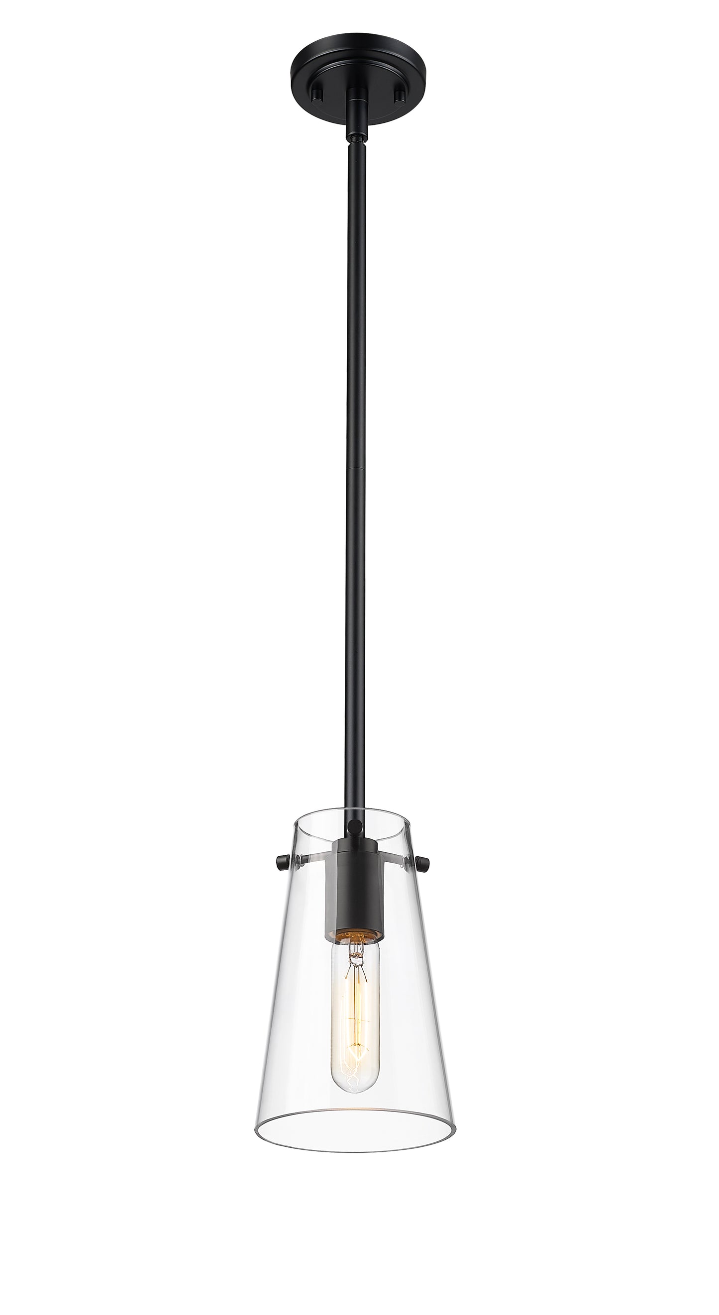 7508MP-ROD-MB - Kira 1 Light 5" Pendant - Matte Black