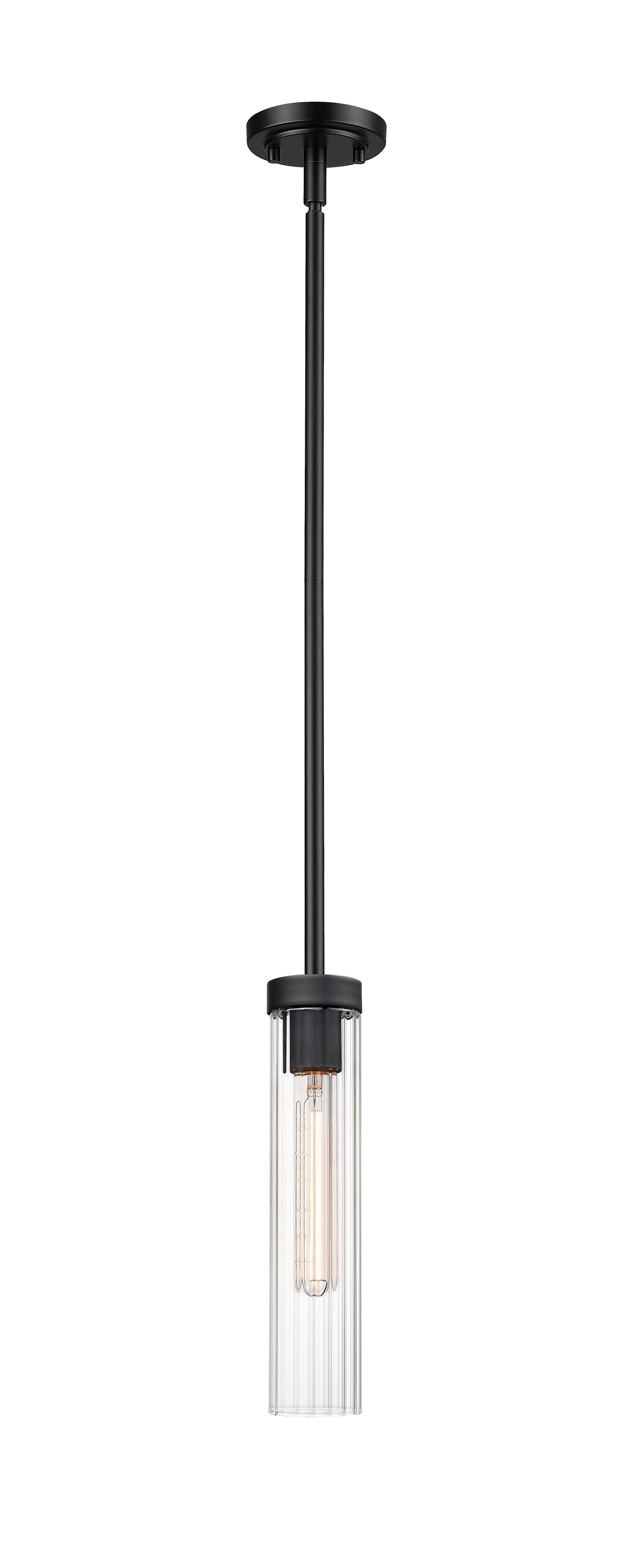 740P-ROD-MB - Beau 1 Light 5" Pendant - Matte Black