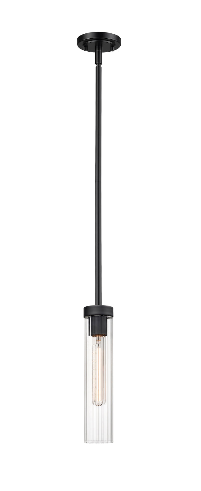 740P-ROD-MB - Beau 1 Light 5" Pendant - Matte Black