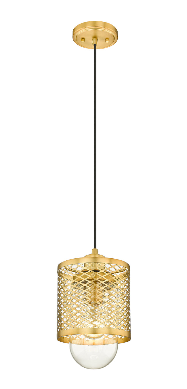 3037MP-RB - Kipton 1 Light 6" Pendant - Rubbed Brass