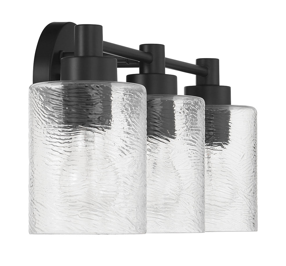 60203-FB - Lyndsey 3 Light 20" Wide Vanity Light - Flat Black