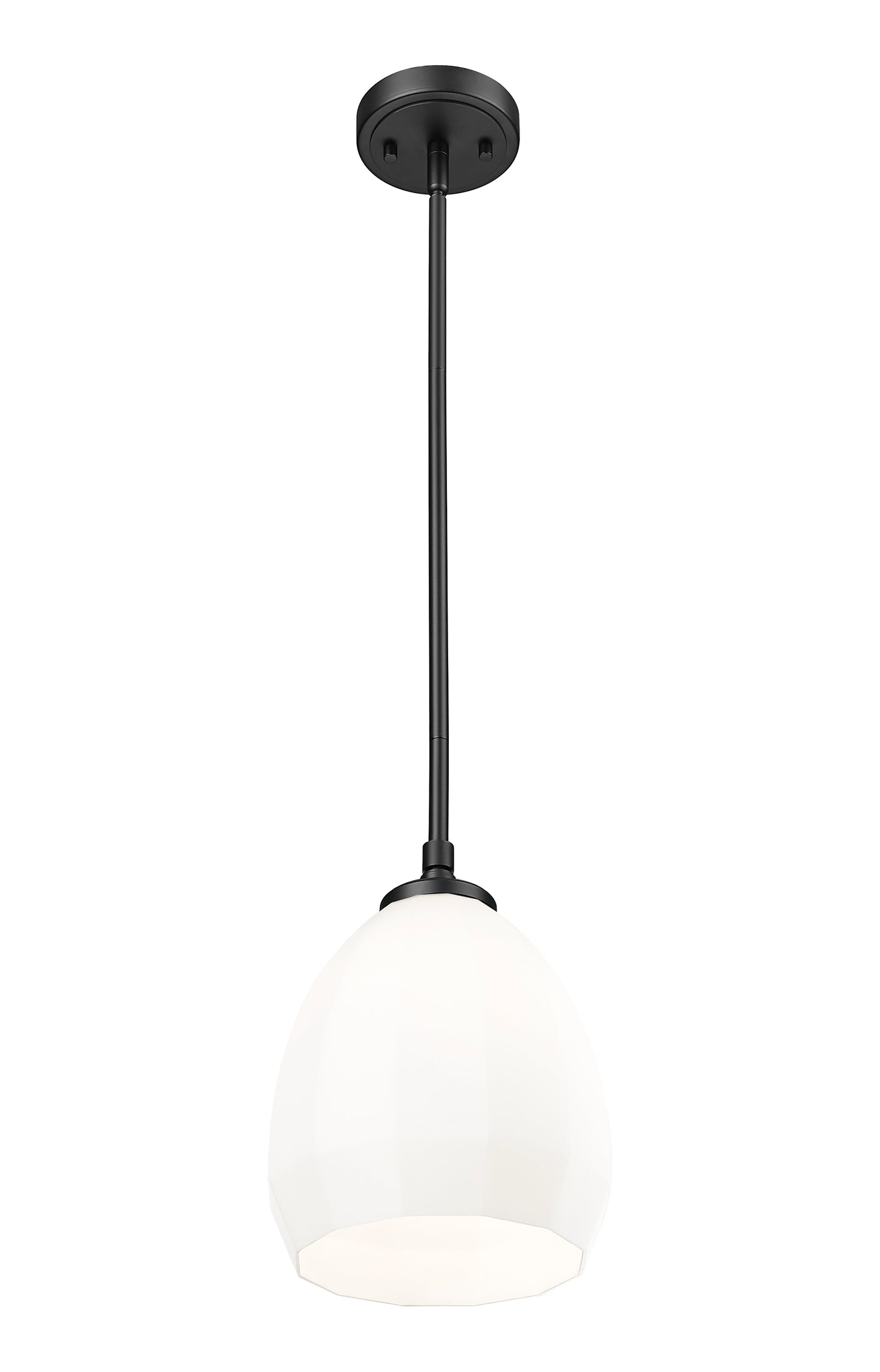 7004P8-MB - Oren 1 Light 8" Pendant - Matte Black