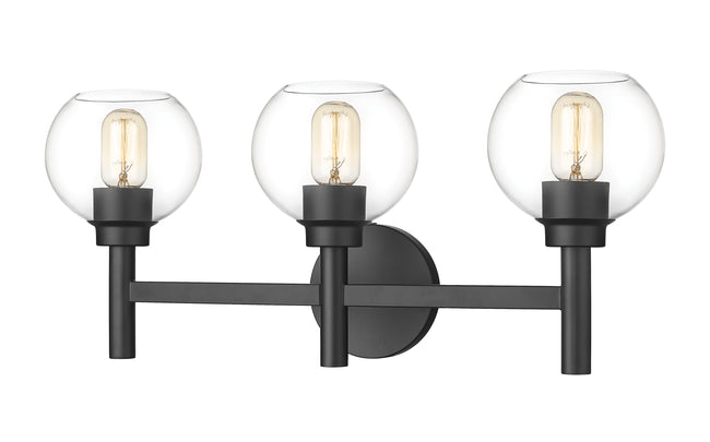 7502-3V-MB - Sutton 3 Light 24" Vanity - Matte Black