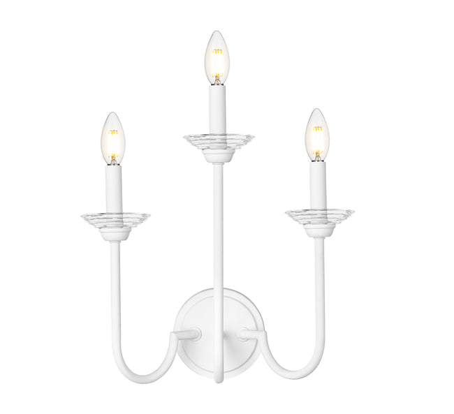 352-3S-TW - Allistair 3 Light Wall 16" Sconce - Tundra White