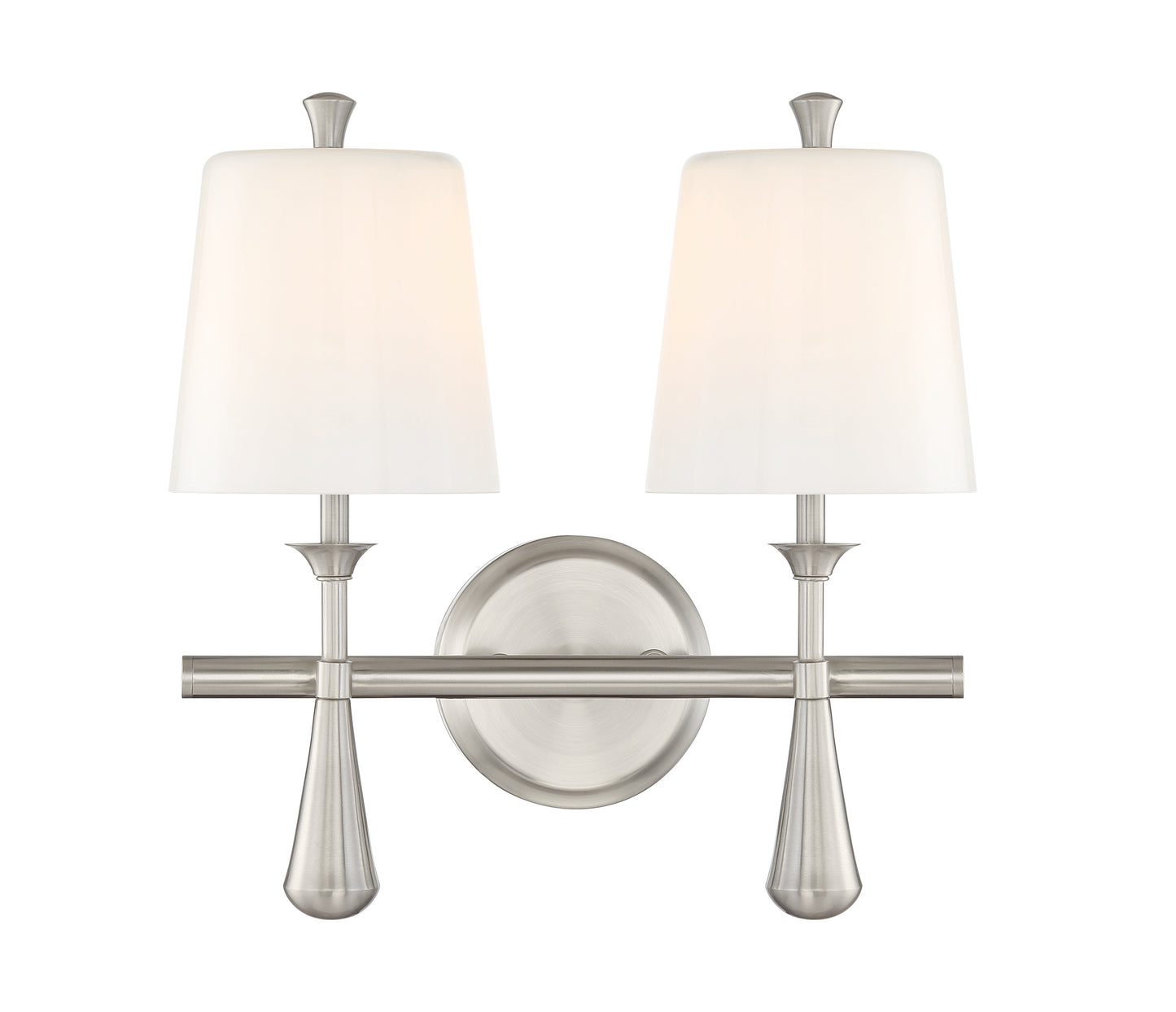 57402-BNK - Palmer 2 Light 14.25" Wide Vanity Light - Brushed Nickel